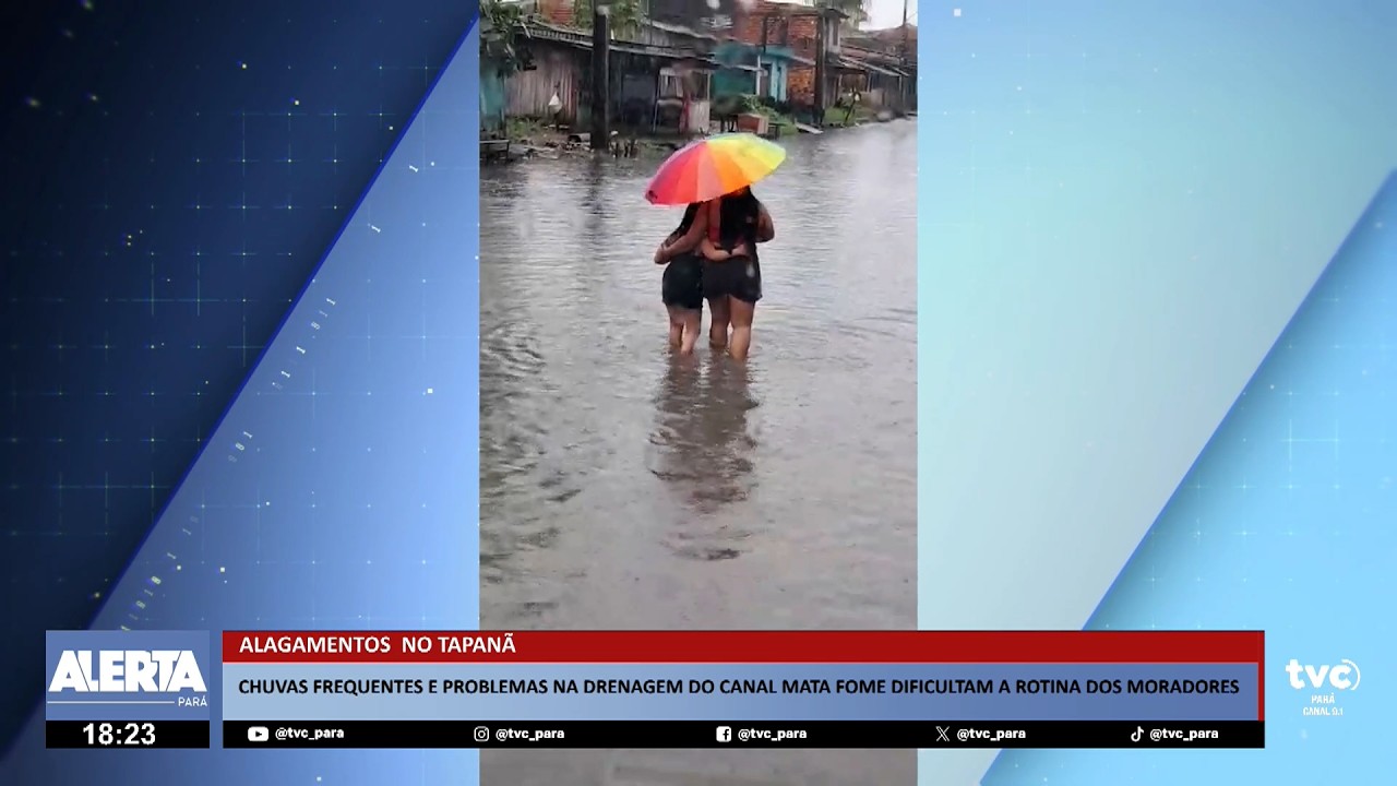 Alagamentos voltam a causar transtornos no bairro do Tapanã