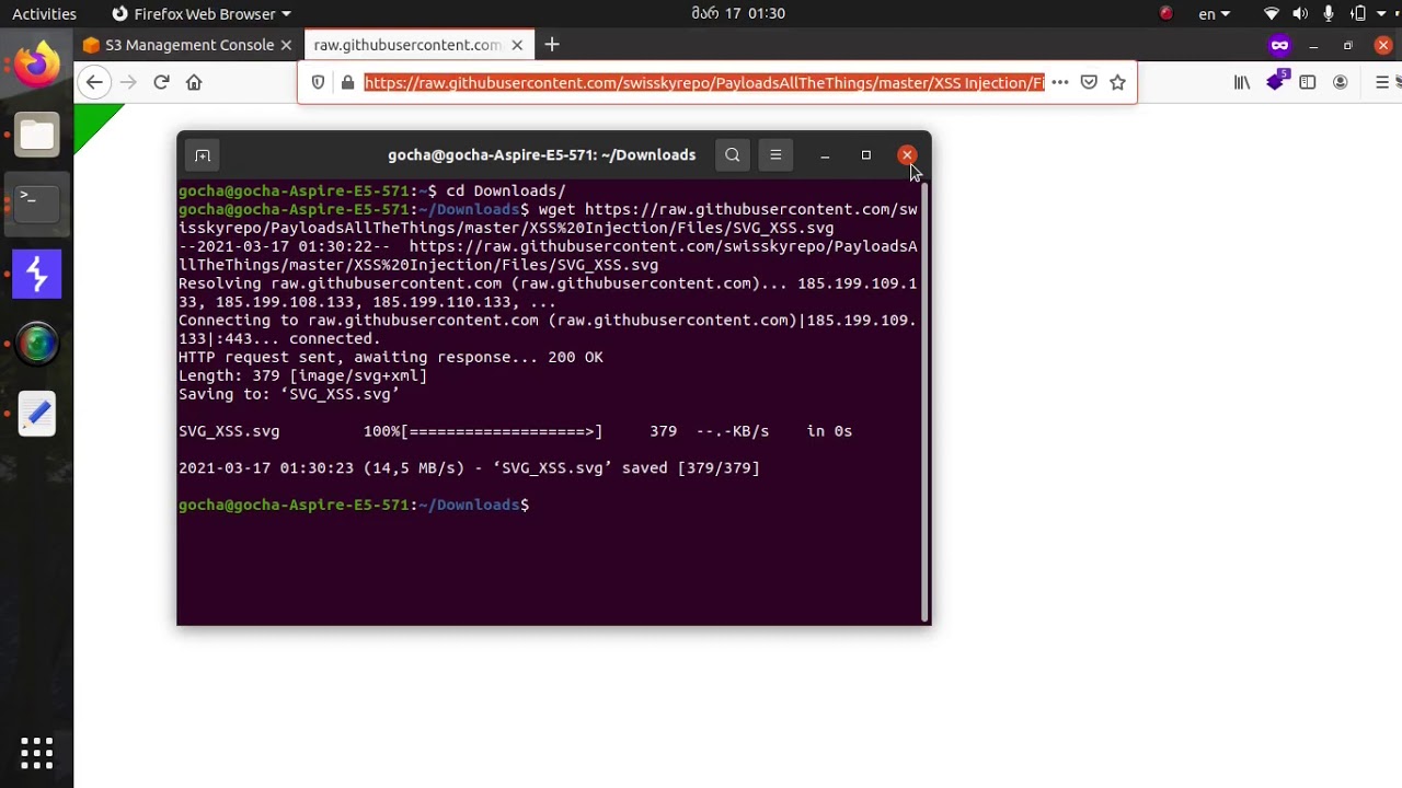 XSS from jpg with Amazon S3 Bucket