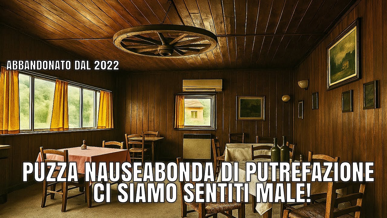 RISTORANTE ABBANDONATO DAL 2022: DENTRO C'E' UNA PUZZA DI PUTREFAZIONE INSOPPORTABILE! URBEX ITALIA
