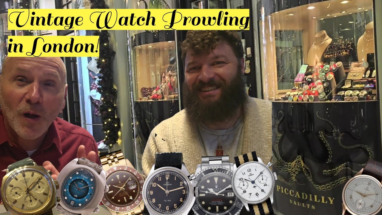 Роб рассказывает о винтажных часах в Piccadilly Vaults в Лондоне вместе с владельцем Саймоном Мак...