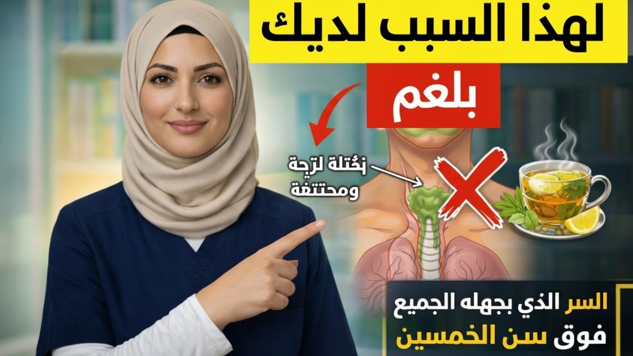السبب المفاجئ للبلغم الذي لا يختفي  وكيف تتخلص منه نهائياً بطريقة طبيعية