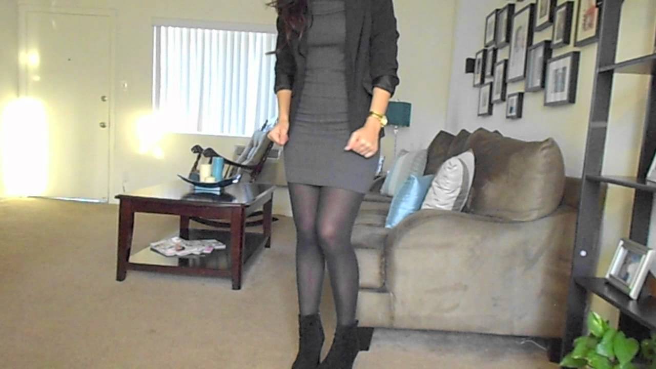 Grey Sweater Dress