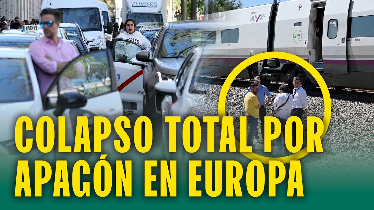 Así está Madrid: Pasajeros varados, metro paralizado y todo colapsa por apagón total