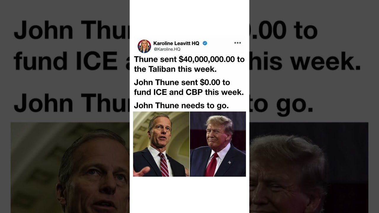 John Thune Under Fire Over Taliban Aid Claim