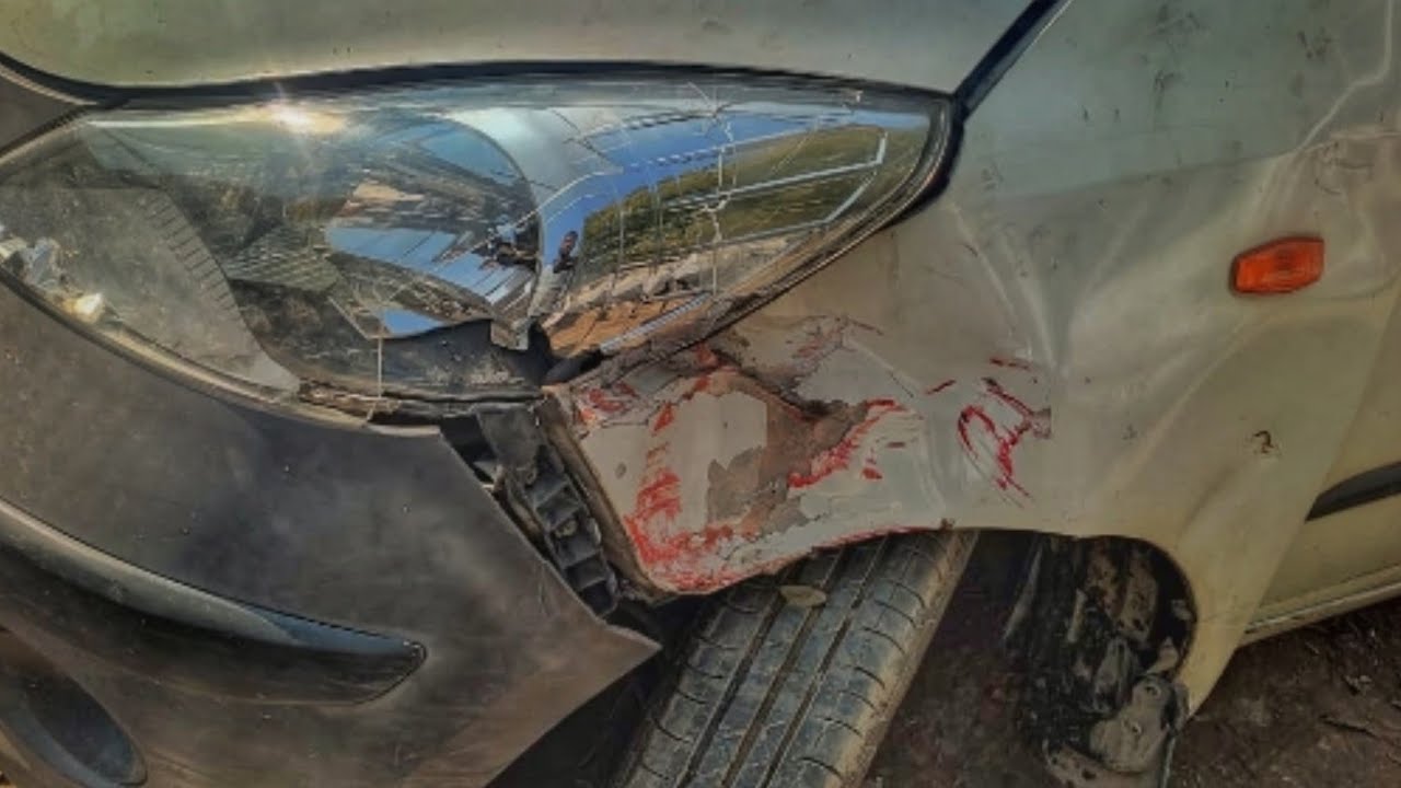 How to Repair i10 sport car damage fender & broken Head light change