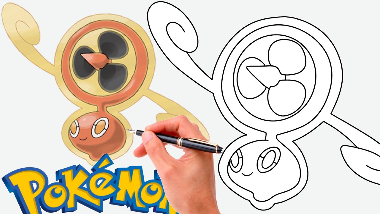 Cómo dibujar ROTOM Ventilador POKEMON | Variantes de Pokémon