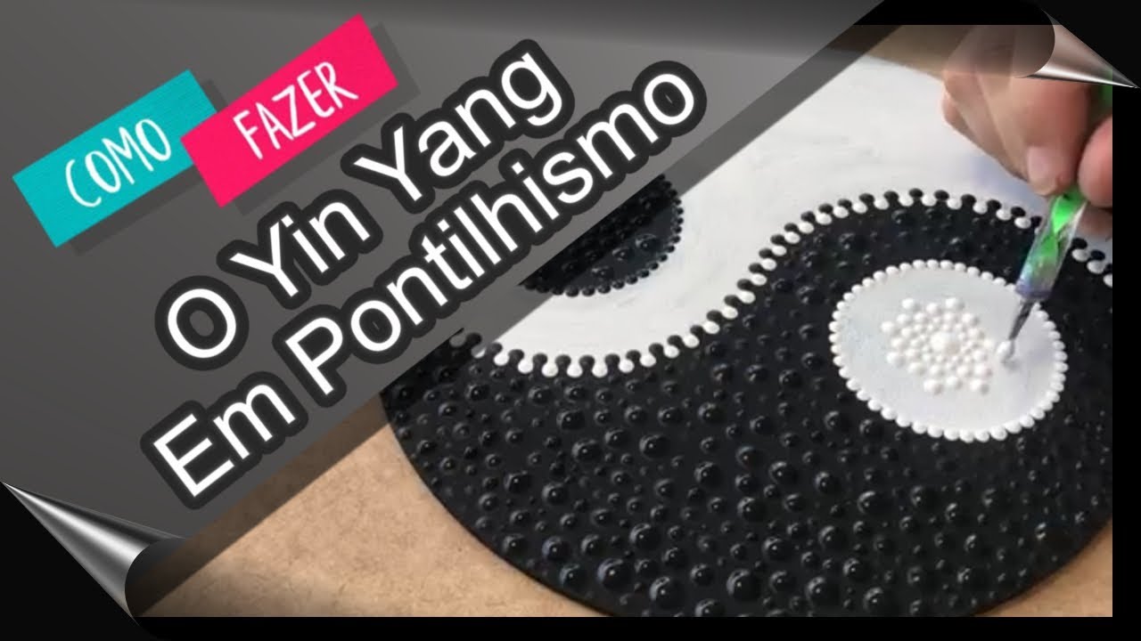 MANDALA | Como Fazer O Yin Yang em Pontilhismo