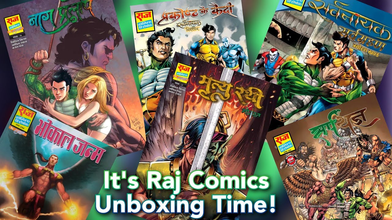 Unboxing Raj Comics |RCSG+RCMG| Mrityurathi, Naag-Pralop, Sarvgrahan, Prakoshth ke Quaidi, Sarpyagya