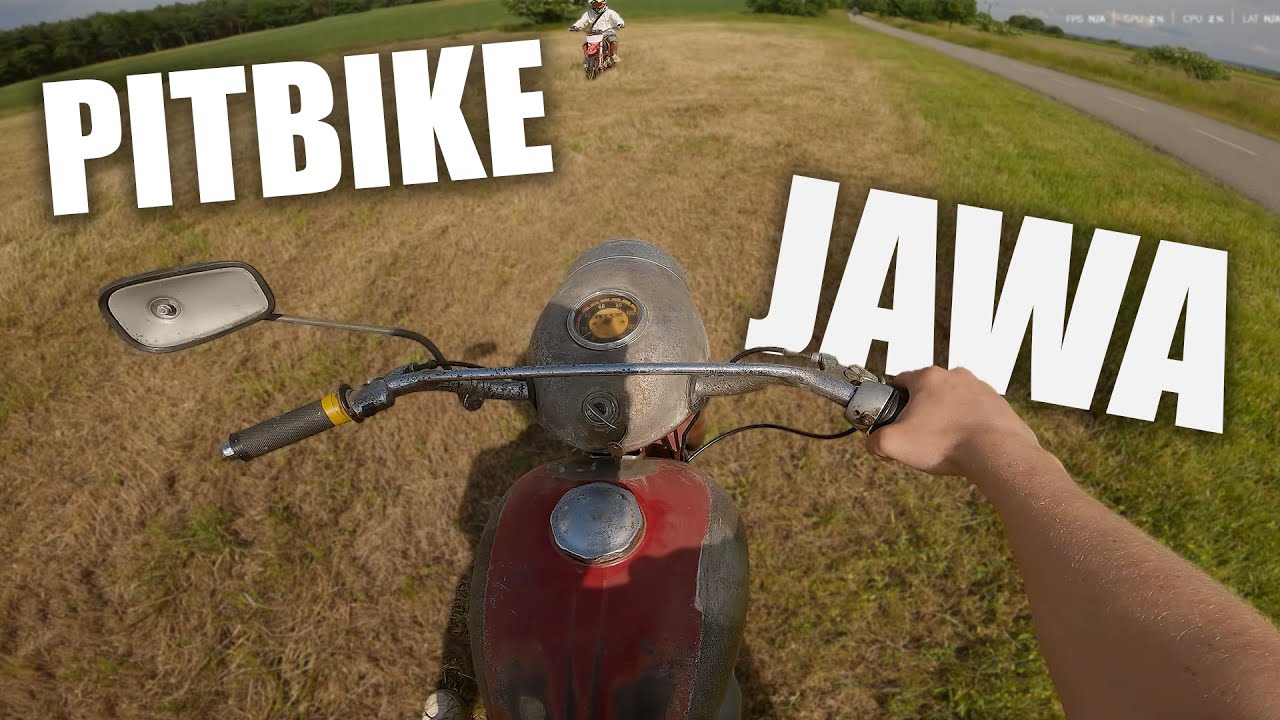 JAWA 250 VS PITBIKE 110 | ODPOLEDNÍ PROJÍŽĎKA