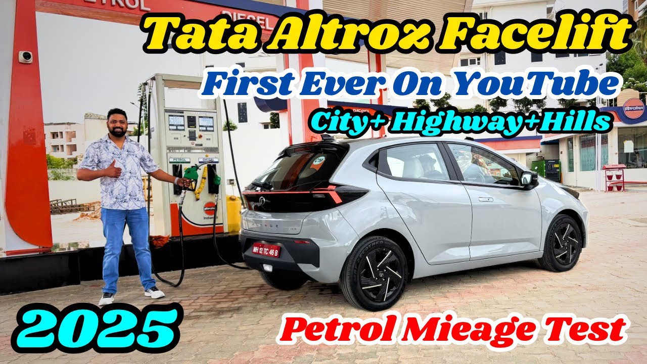 Tata Altroz Facelift 2025 Petrol Mileage Test || Tank to Tank Mileage Test || First Ever on YouTube