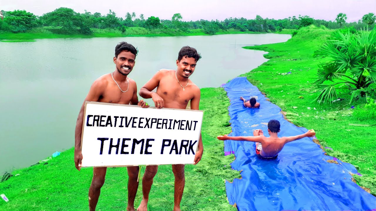 We Made Water Theme Park | 😂😂😂 Fun Guarantee | Water Theme Park Tamil | Built 100ft Water Slides