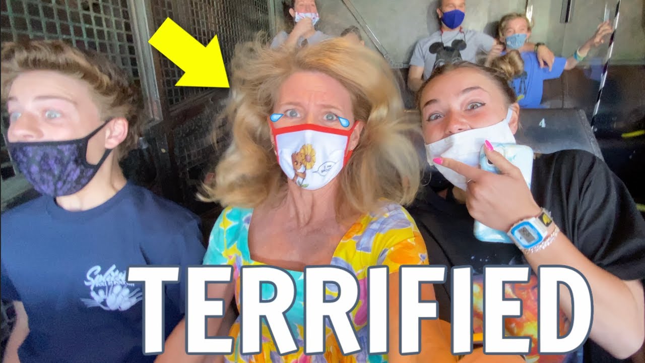 Kids LAUGH at TERRIFIED Mom on DISNEY Ride | She cries, 