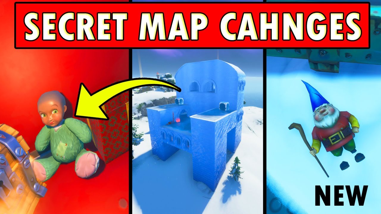 *NEW* SECRET MAP CHANGES! *CHRISTMAS SNOW MAP* FORTNITE BATTLE ROYALE