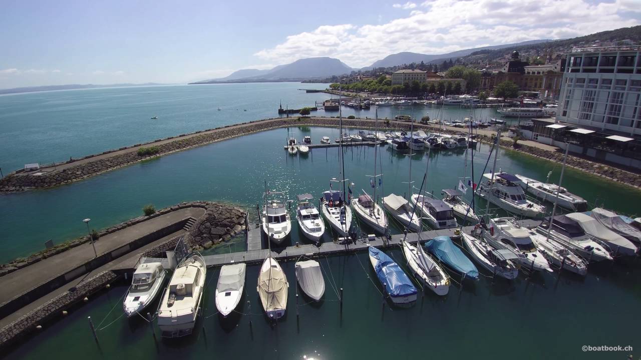 Neuchatel, Vieux Port et Jeunes Rives 4K