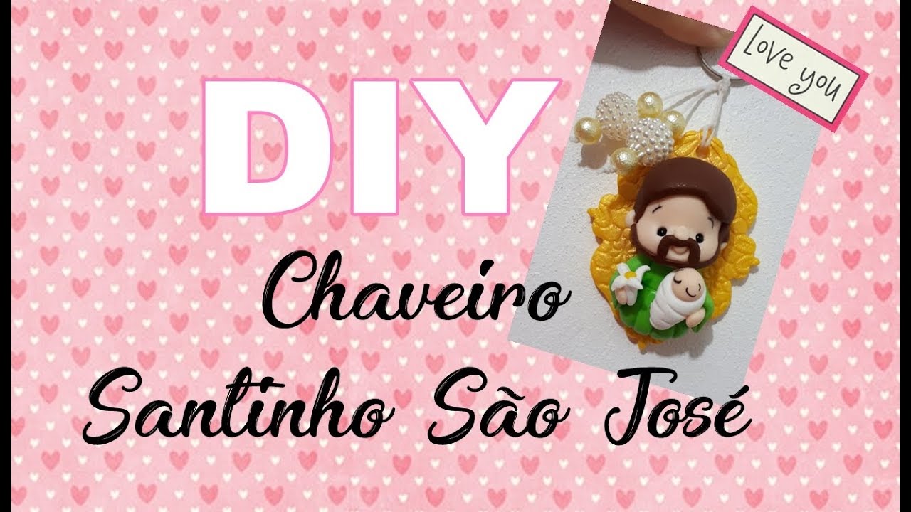 (DIY) Chaveiro Santinho São José (Dia dos Pais)