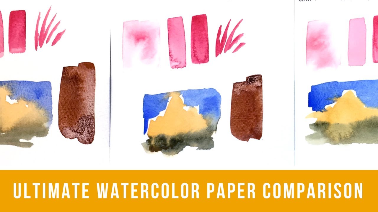 The Ultimate Watercolor Paper Comparison | Comparing 24 Types of Watercolor Paper (Part 1)