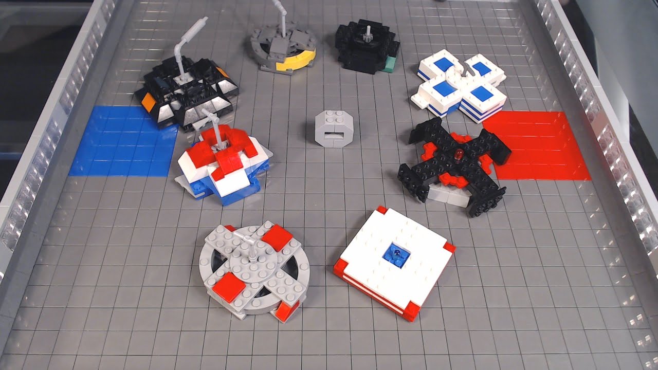 Lego Battlebots Full Body Spinner tournament!