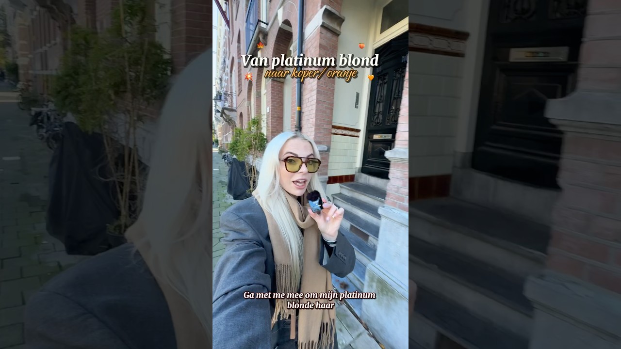 #kapper #platinum #blondehair #metamorfose #copper #trend #copperhair  #hairtrends #hairtutorials