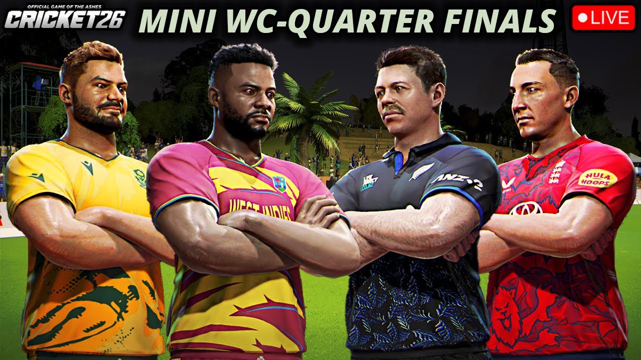 T10 Cricket WC with Power Houses West Indies, England, South Africa & NZL 🤩 CRICKET 26 LIVE STREAM