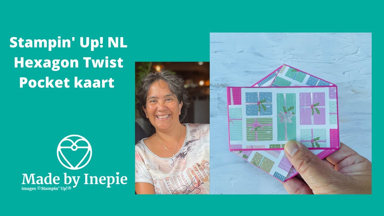 Stampin’Up! NL Hexagon Twist Pocket kaart