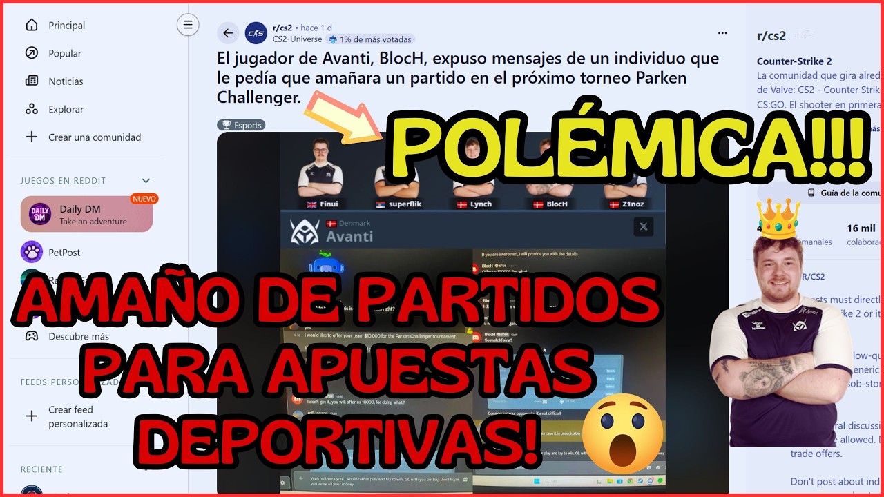 MINI POLÉMICA de AMAÑO de PARTIDOS en la ESCENA de CS2!!! #cs2news #csgo