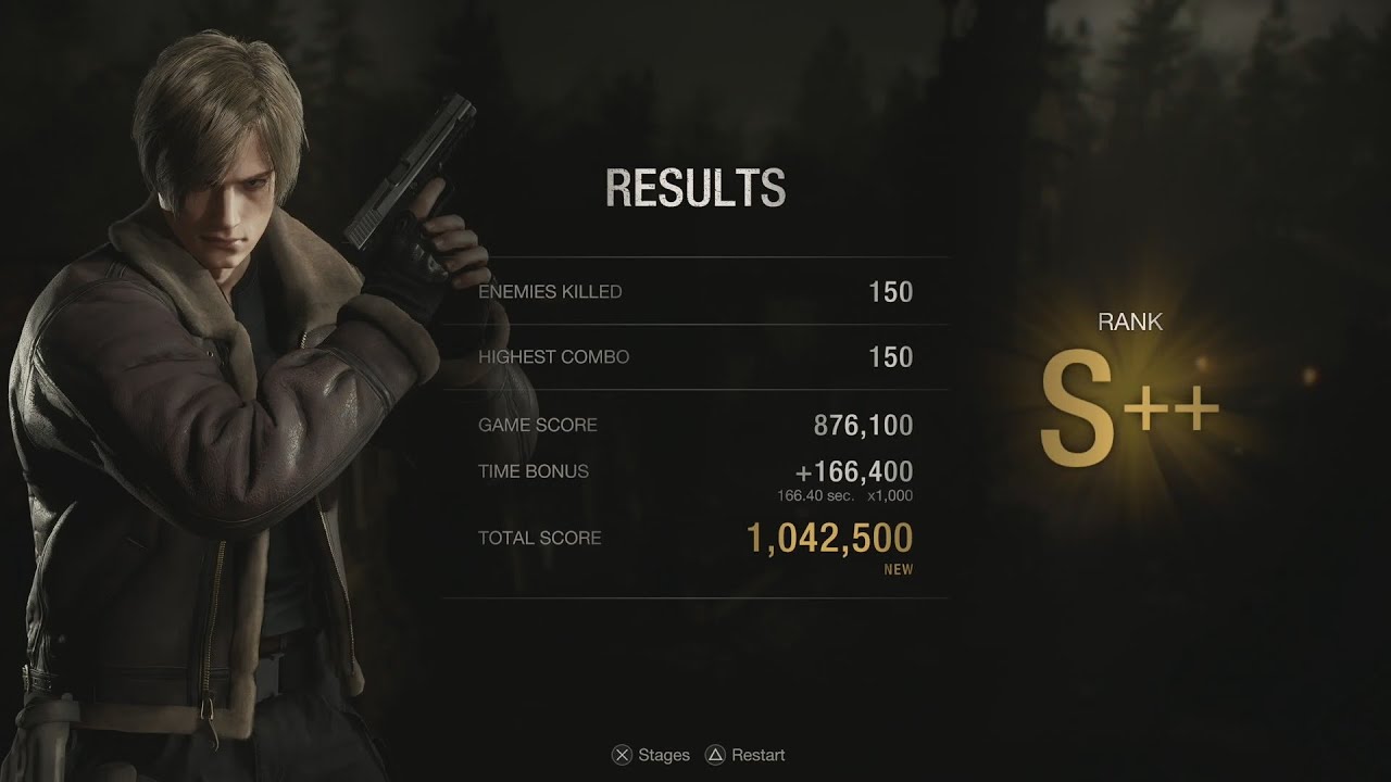 Leon - Village - S++ - Mercenaries - Resident Evil 4 (PS5)