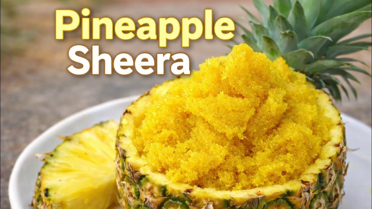 Soft and juicy pineapple sheera