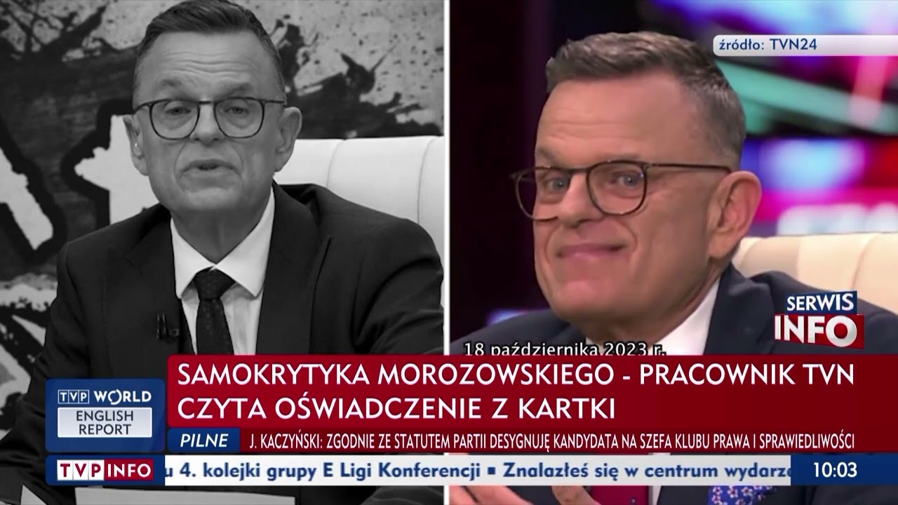 Morozowski zrozumiał swoje błędy i wypaczenia. Pracownik TVN wypiera się swoich własnych sł&oacute;w