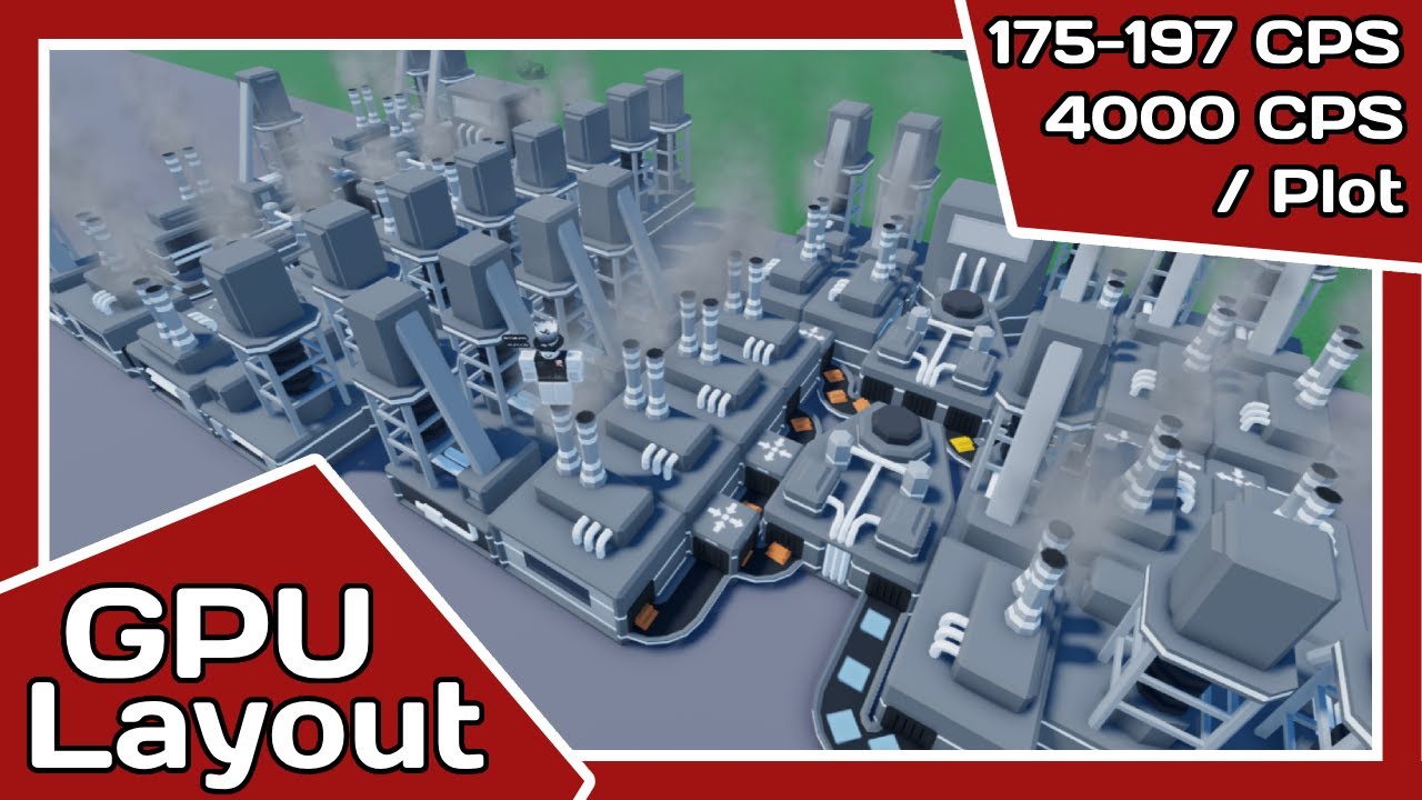 The BEST Compact & Efficient GPU Layout | Roblox Build Your Factory Tycoon
