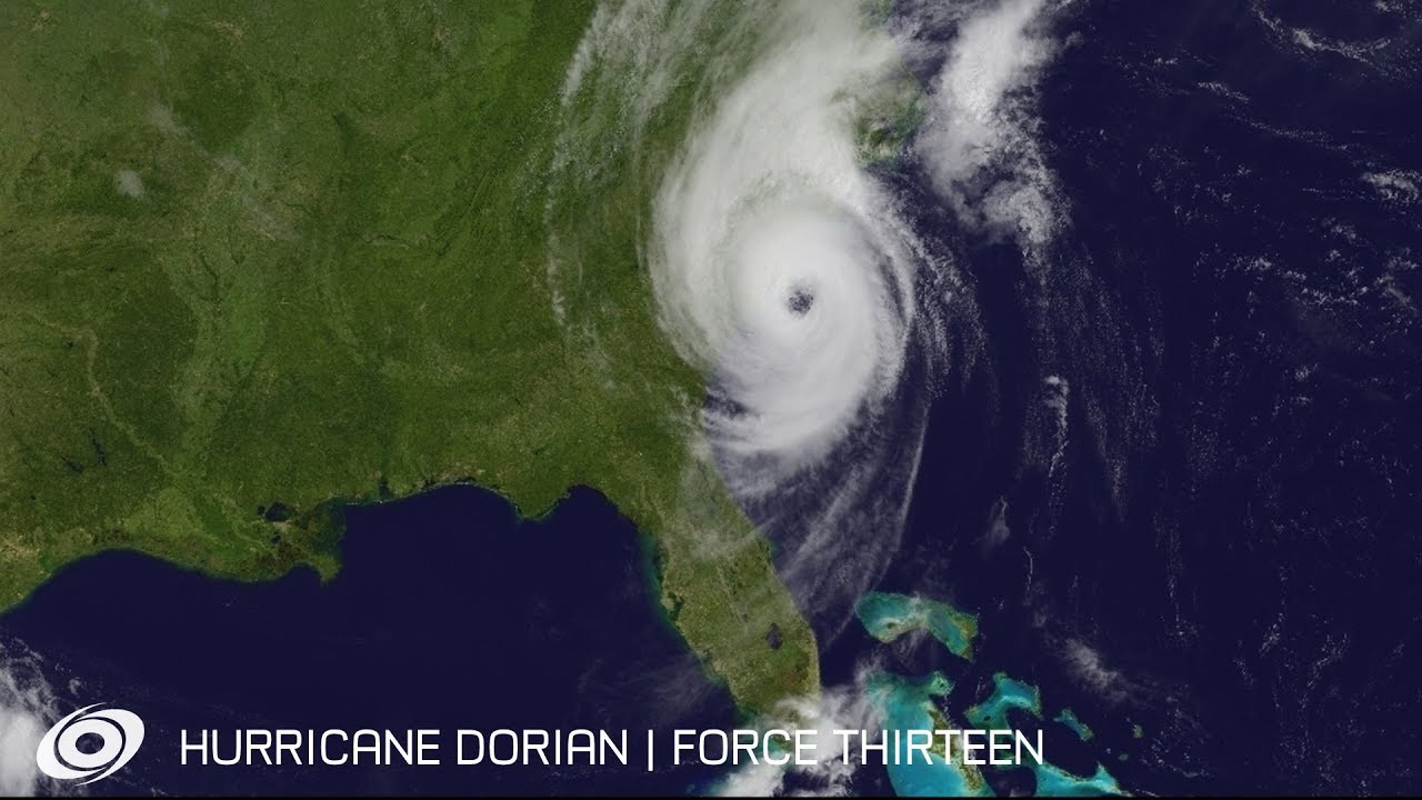 Hurricane Dorian - Wide Scale infra-red satellite views