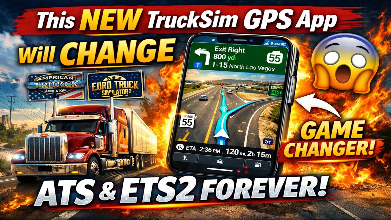 Ta NOWA aplikacja GPS TruckSim ZMIENI ATS I ETS2 NA ZAWSZE! 🚛🔥