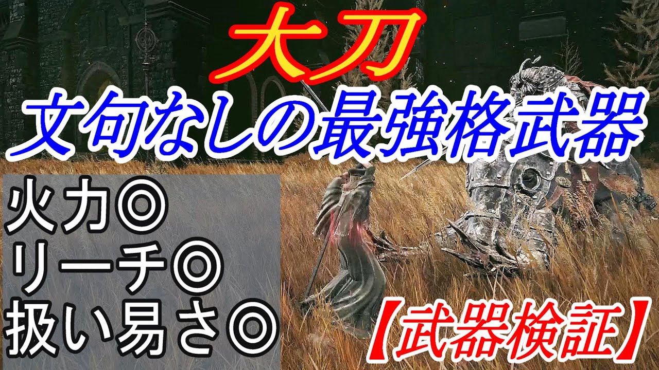 【エルデンリングDLC】刀と大曲剣のいいとこ取りな大刀が強すぎる件【ELDENRING】