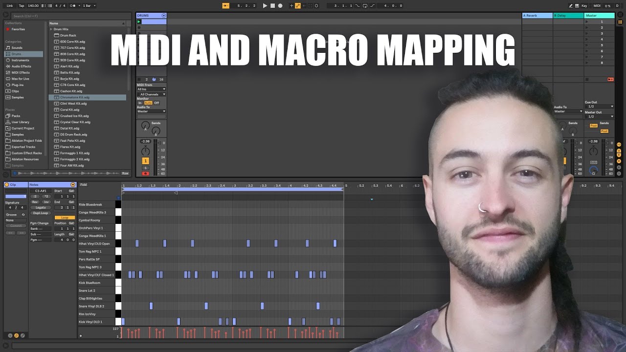 Ableton Live 10 for Beginners - MIDI and MACRO Mapping