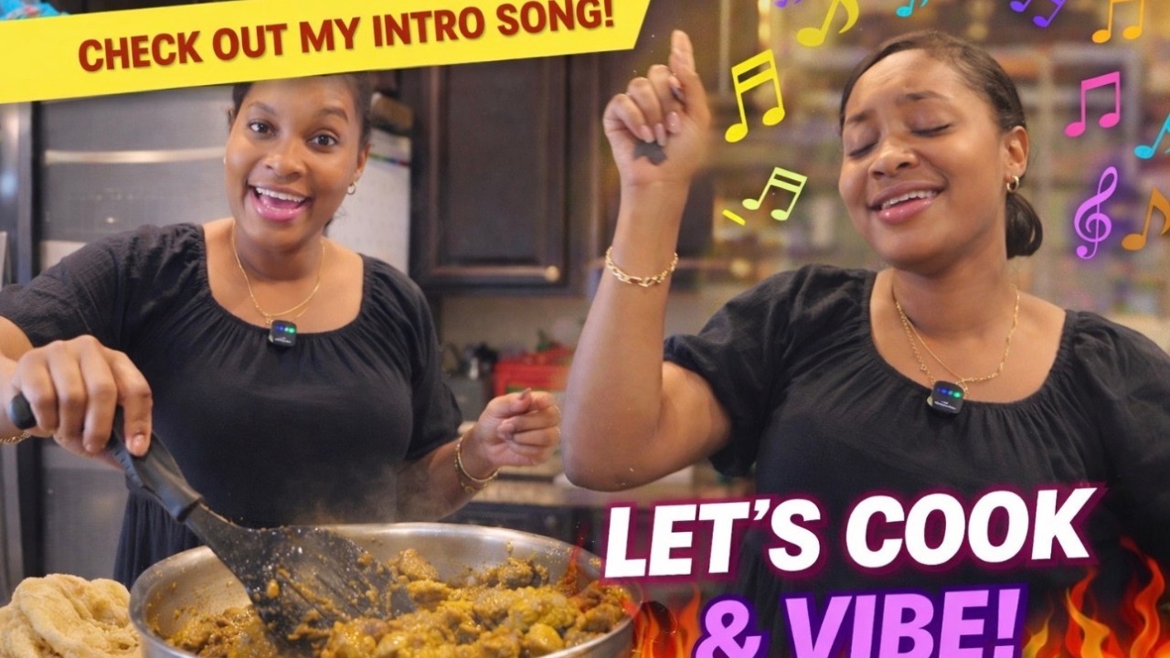 Cooking Curry Chicken & Roti While Vibing to My NEW Intro Song 🇯🇲🔥