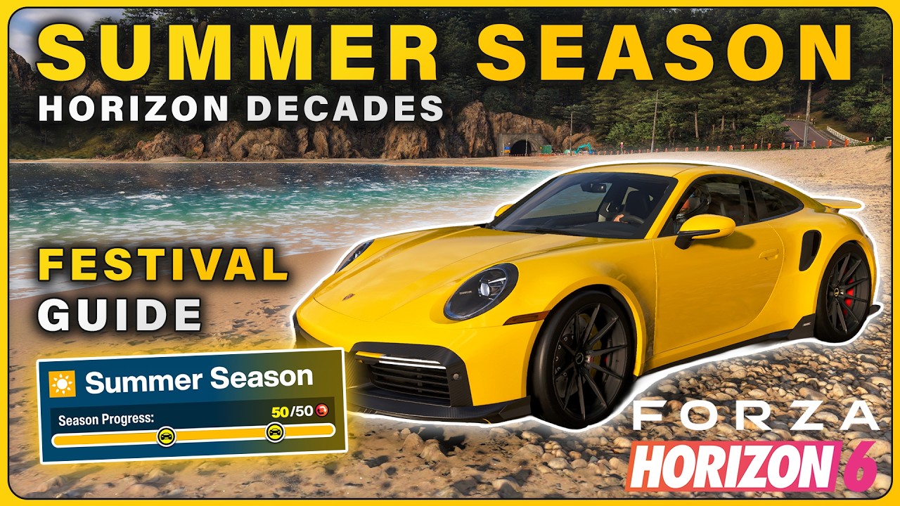 How to Complete SUMMER Season Challenges | Horizon Decades Festival Playlist ► Forza Horizon 6