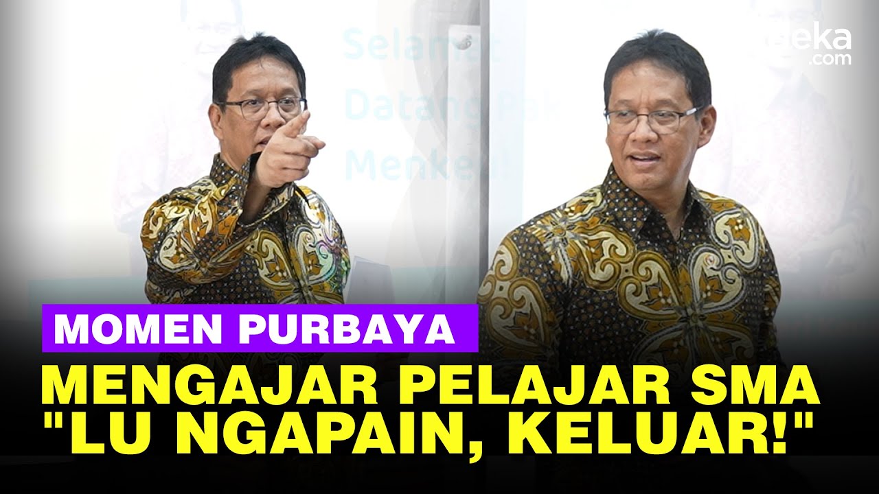 Momen Kocak Menkeu Purbaya Mengajar Anak-Anak SMA: Lu Ngapain? Keluar-Keluar!
