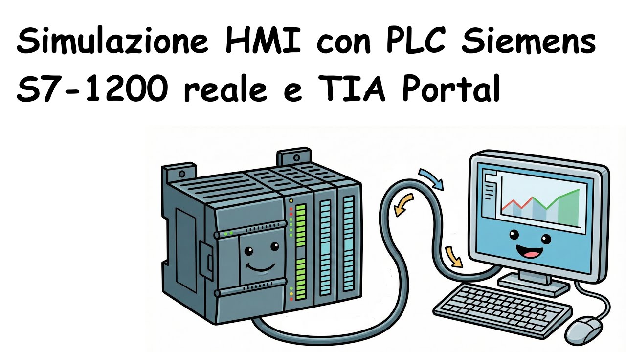 Simulazione di un HMI con PLC Siemens S7-1200 reale in TIA Portal