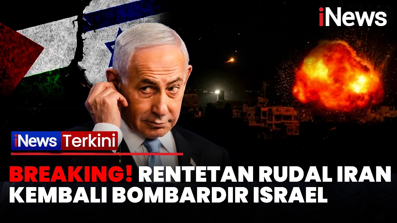 MALAM MENCEKAM DI TEL AVIV! Rentetan Rudal Iran Kembali Bombardir Israel | iNews Terkini