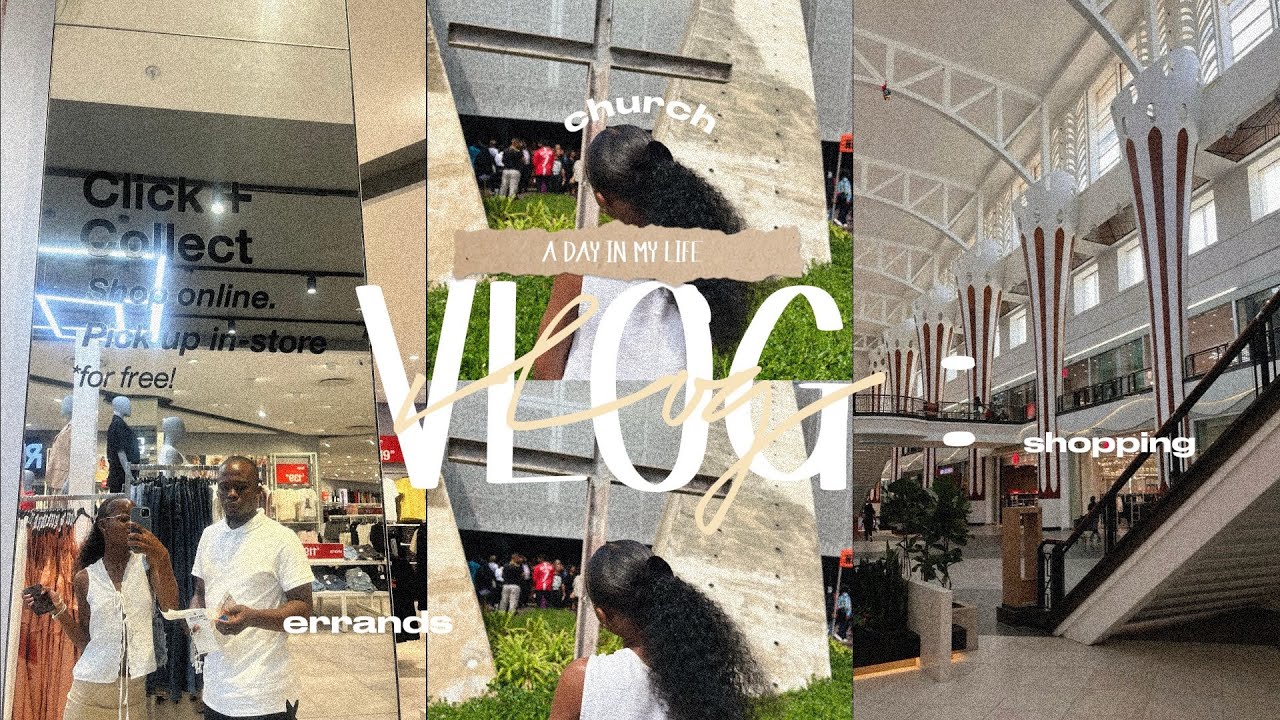vlog : spend the day with me ( church , shopping , errands etc) | South African YouTuber