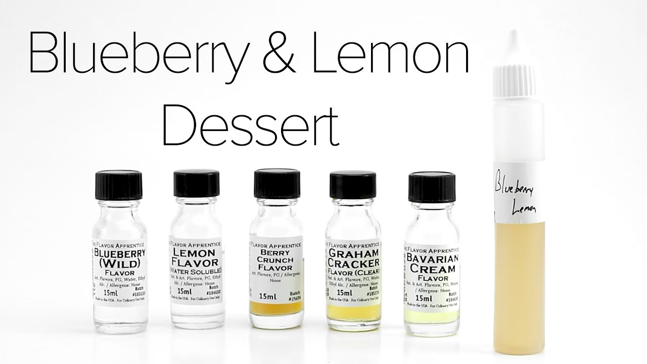 DIY E-Liquid Recipe : Blueberry Lemon Dessert