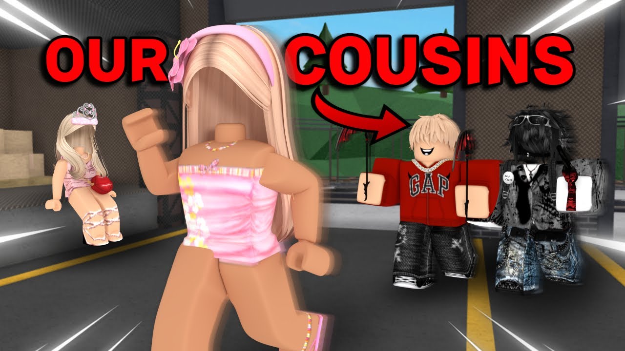 Playing MM2 With OUR COUSINS...