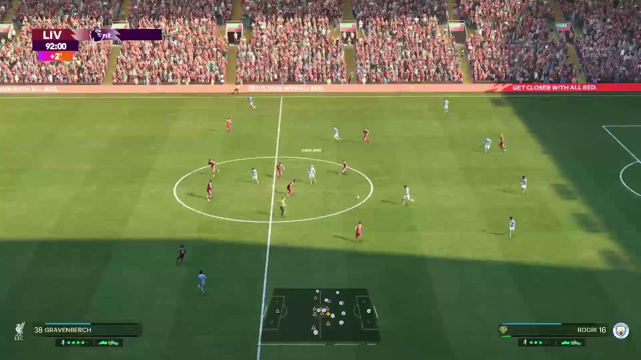 Liverpool Reçoit Manchester City / Premier League un grand derby. Gaming ultra Réaliste