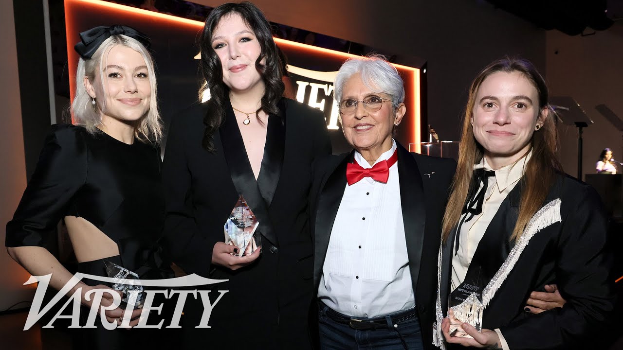 Joan Baez Presents Boygenius with the 'Group of the Year Award' at Variety Hitmakers
