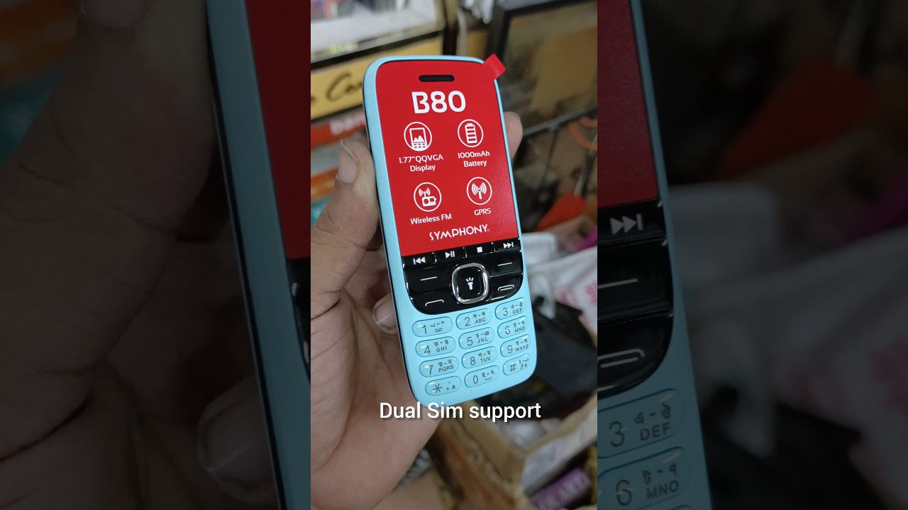 Symphony B80 lowest price best feature phone | Symphony new button phone #symphonyphone