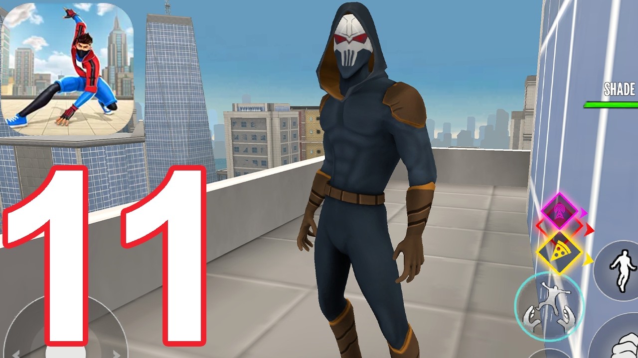 Rope Fighter Action - Gameplay Walkthrough Part 11 - SHADE (iOS, Android)