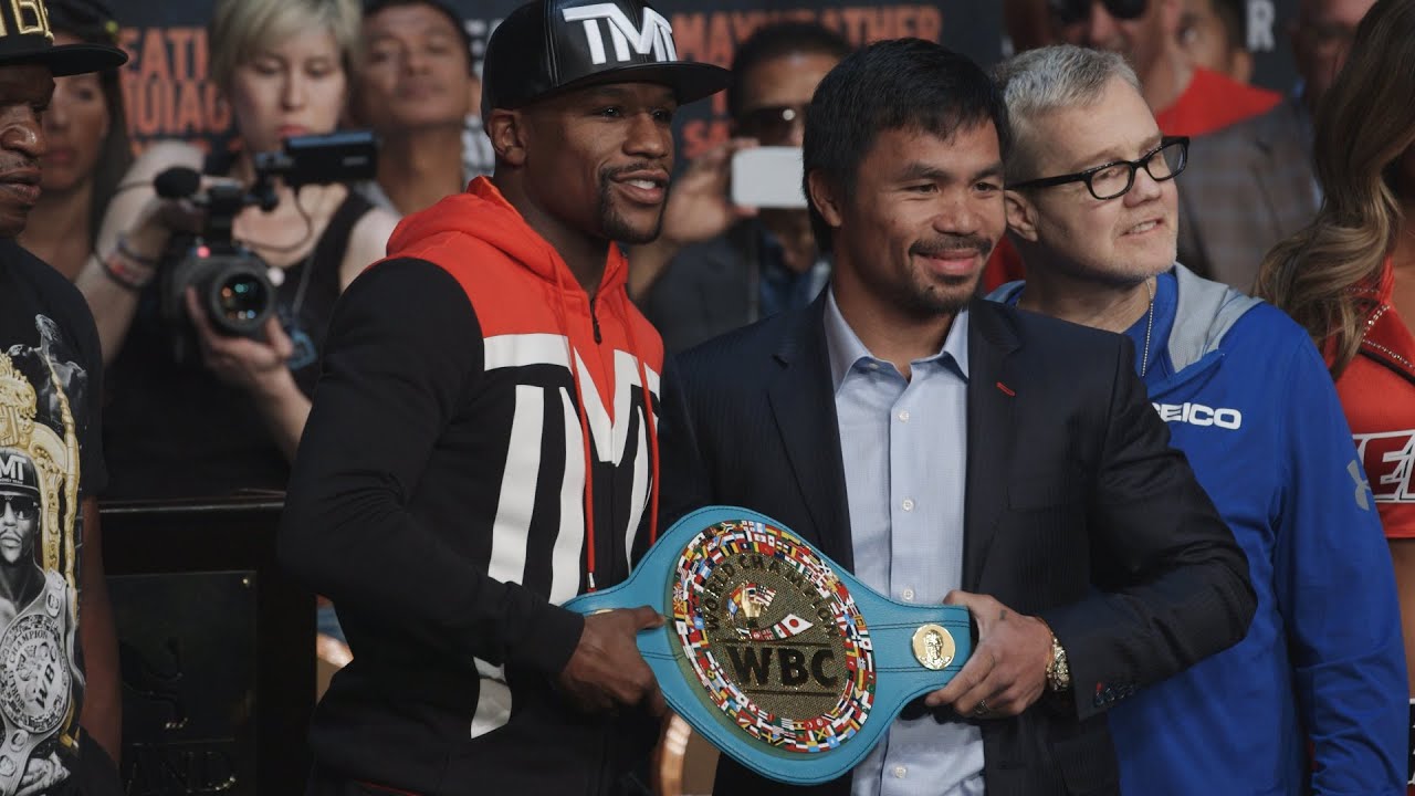 Floyd Mayweather vs. Manny Pacquiao Staredown