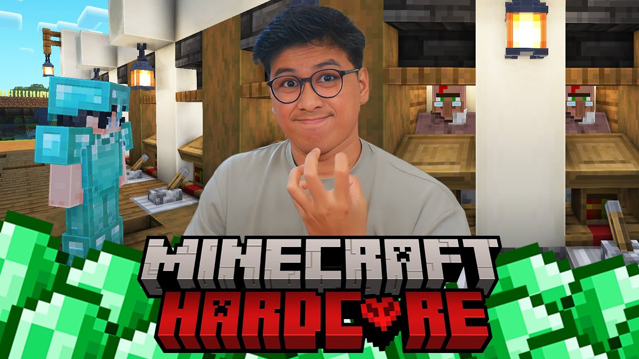 AKU BANGUN PASAR VILLAGER TERBESAR DI MINECRAFT HARDCORE! #3