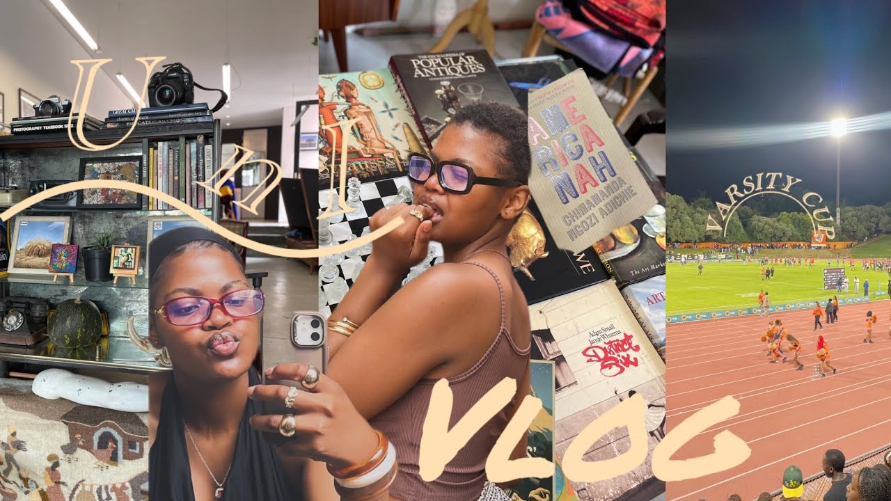 Spotted at UJ : 3 Days of University life | bookstore study | church reset & varsity cup Game 🌸