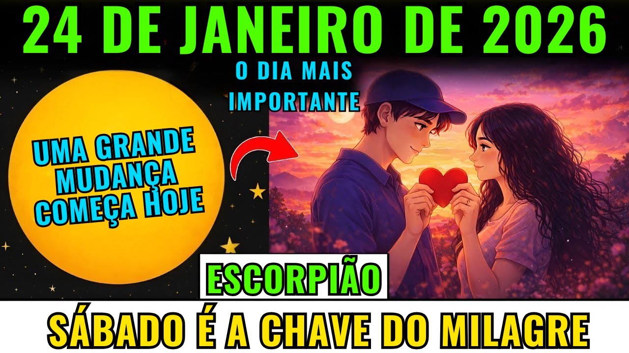 ESCORPIÃO 24 de janeiro: 5 Milagres Divinos se Ativam Agora, O Momento de Transformação da Sua Alma