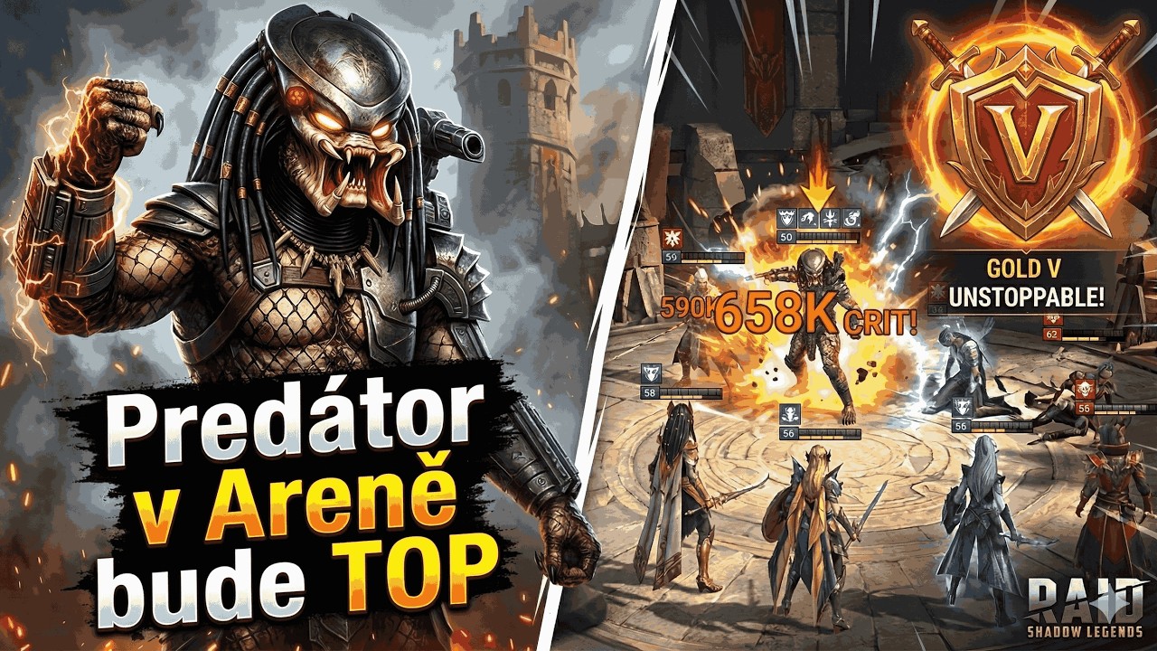 Raid Shadow Legends: Predátor v areně a zkouška nových tymu v CB